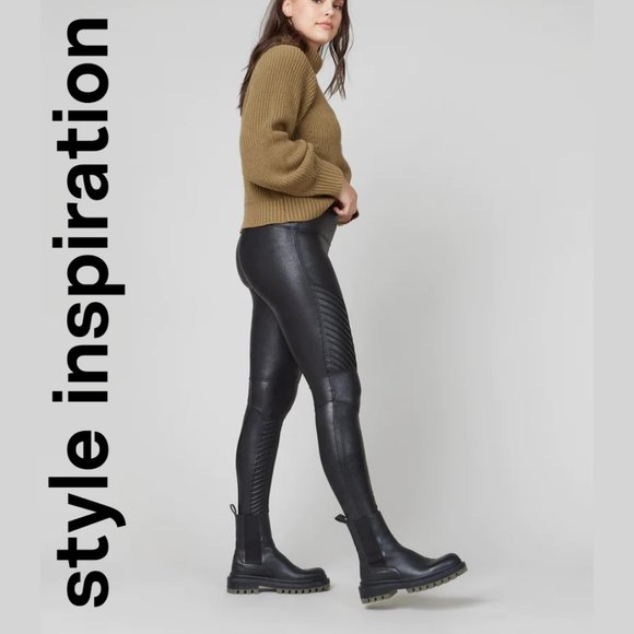 Free People Vegan Leather Moto Leggings - Picture 14 of 15